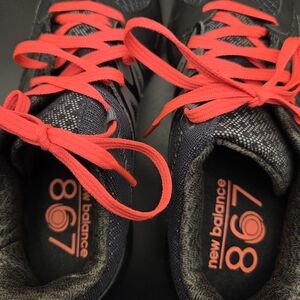 Women's New Balance 867 Black/Charcoal/Raspberry Comfort Cardio Trainers